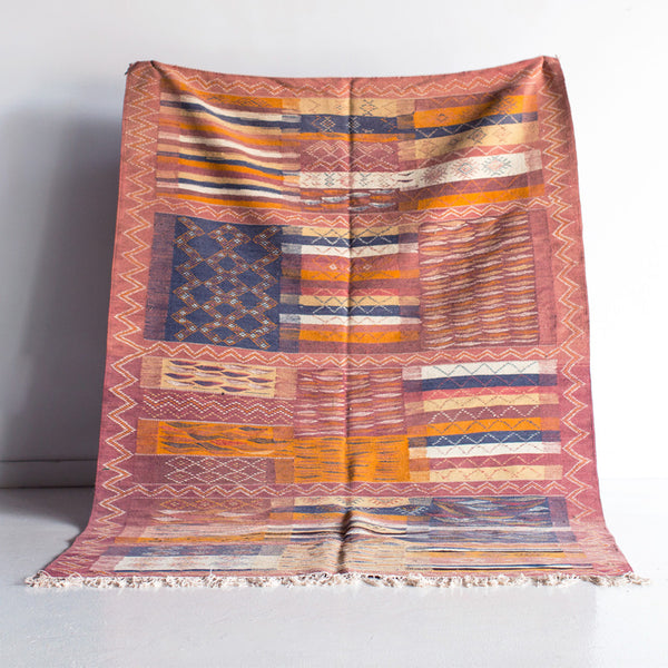 Mountains and the Sea Wool Kilim